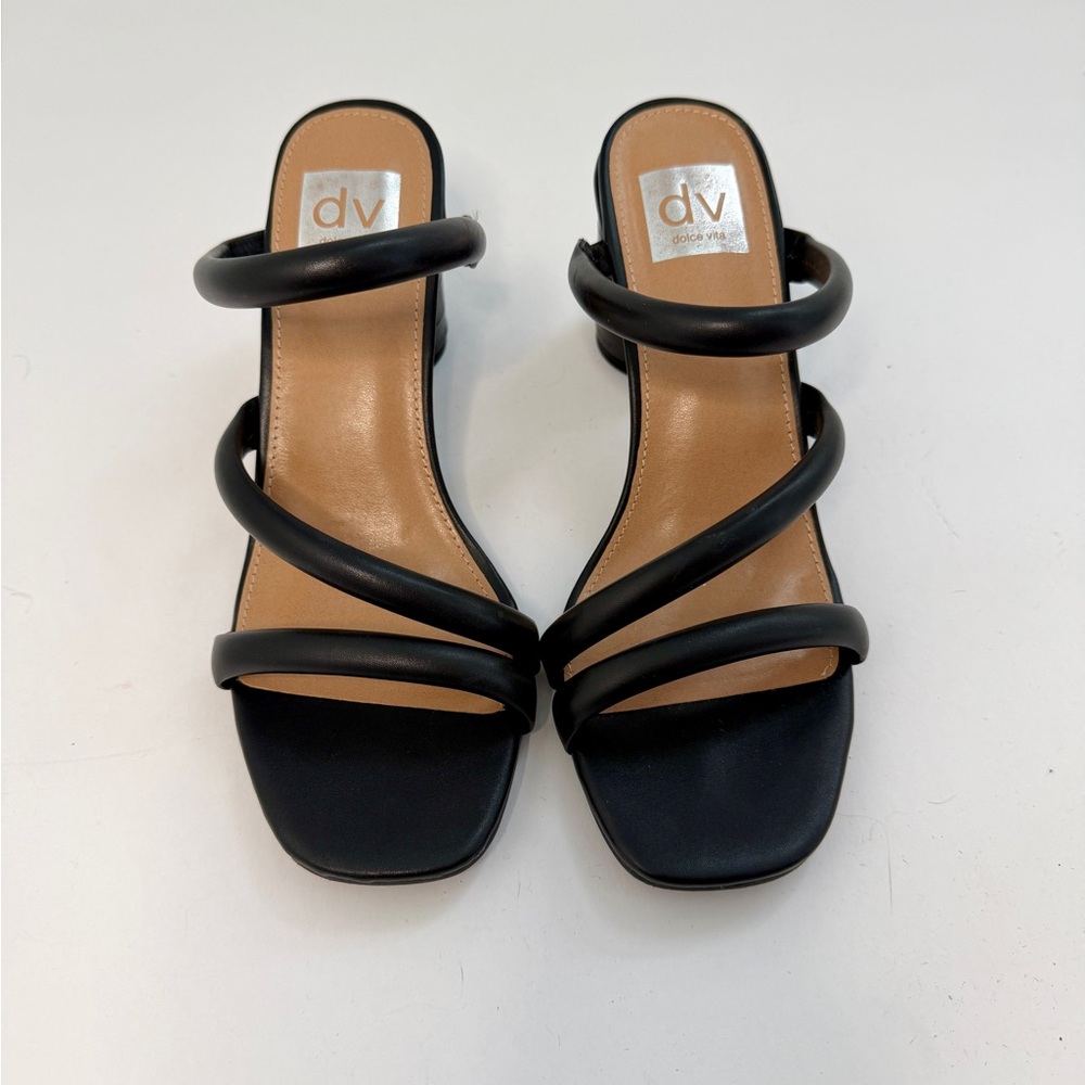 DV by Dolce Vita Women's Black Strappy Heels Size 7.5